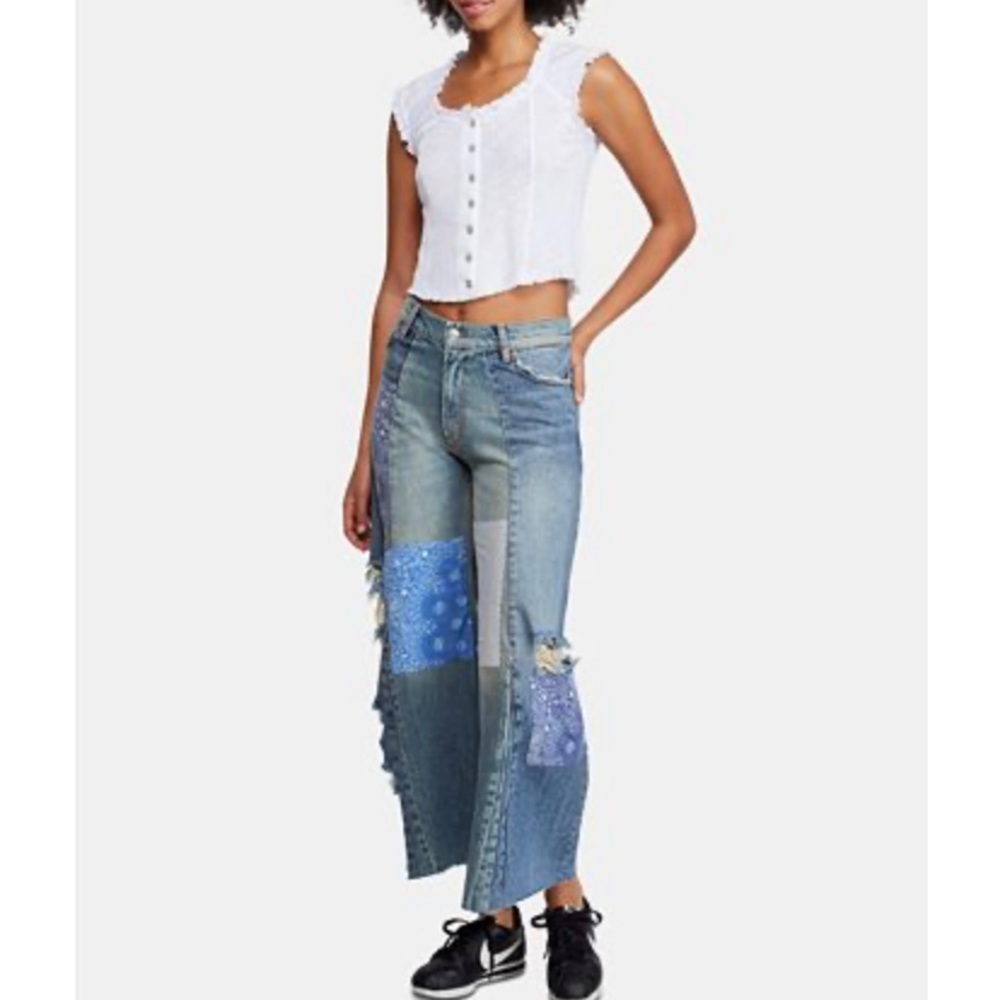 Free People
Heart of Gold Wide Leg Jeans
